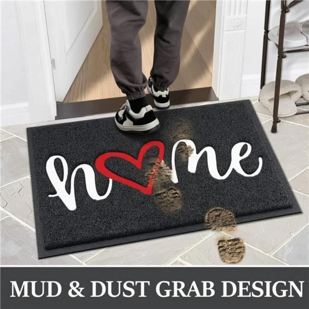 Door Mat Home Welcome Mats Outdoor and Indoor, Heavy-Duty Low-Profile Non-Slip